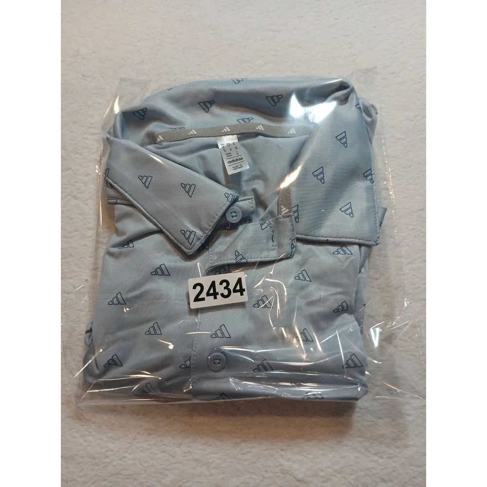NEW* Adidas P/S‎ Ultimate Polo Men's Size M WDR Blue Golf Shirt Performance
